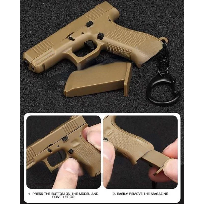 Тактический мужской брелок в форме пистолета мини-портативные украшения съемный