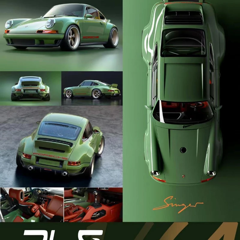 

YM модель 1:64 Porsche 964 Singer DLS полимерная модель автомобиля коллекционный подарок бесплатная доставка