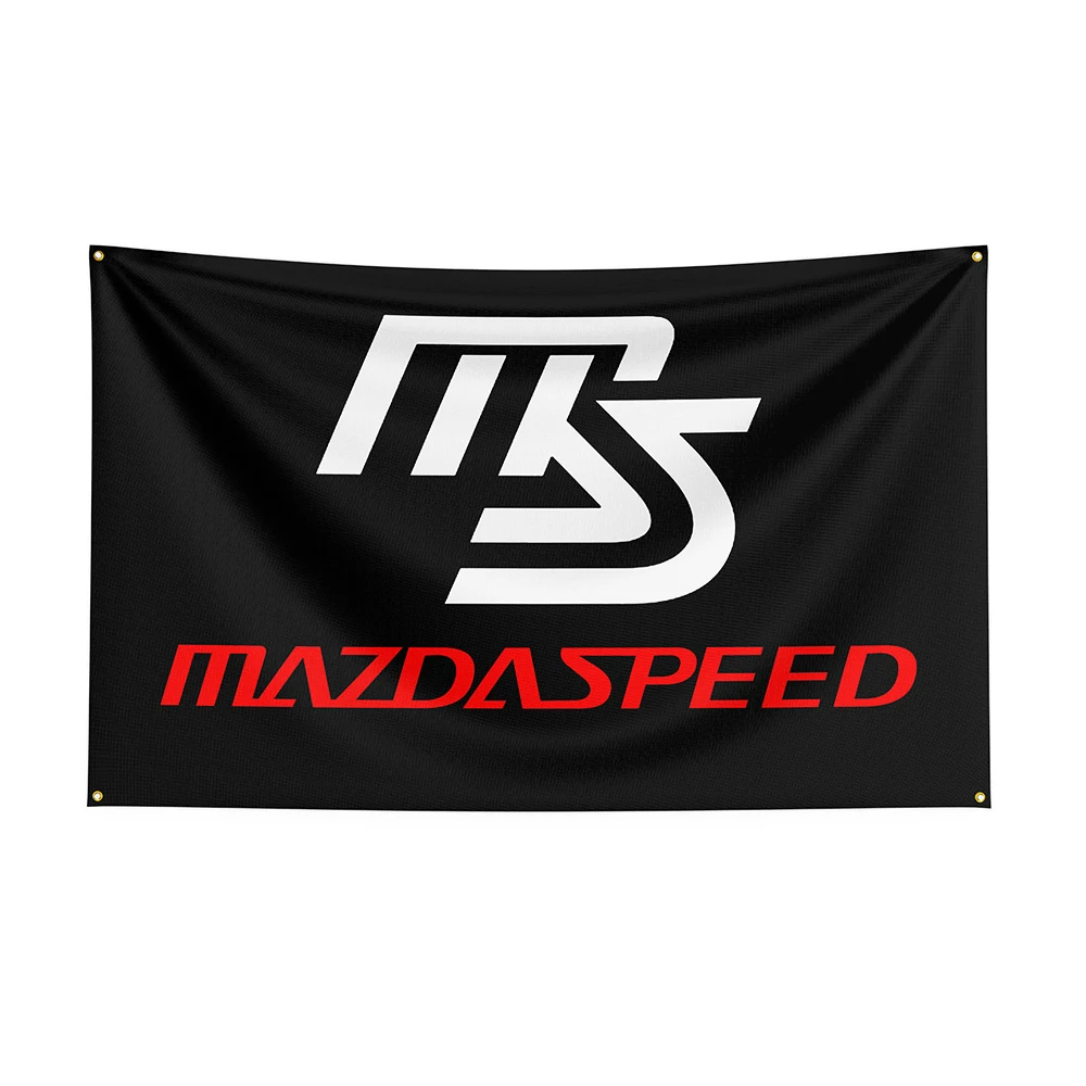 

Гоночный флаг Mazdaspeeds из полиэстера, 90x150 см, с принтом, Фотофон 1