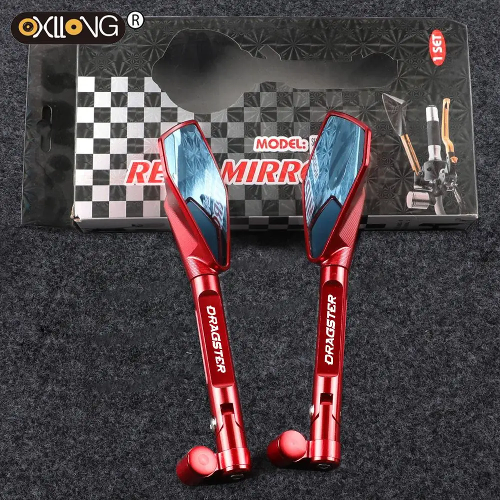 

For MV AGUSTA DRagster R800/RR F4RC F4R R Motorcycle Handlebar Rear View Mirrors Blue Anti-glare Rearview Side Mirror