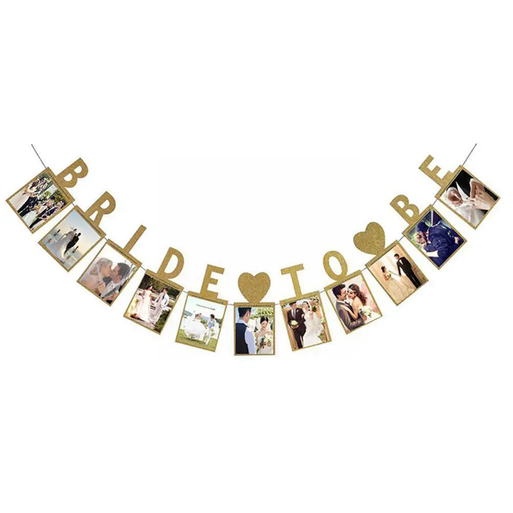 

Wedding Photo Flag Pull Flag Wedding Engagement Folder Photos Garland Photo Wedding Party Decoration Frame N3i4