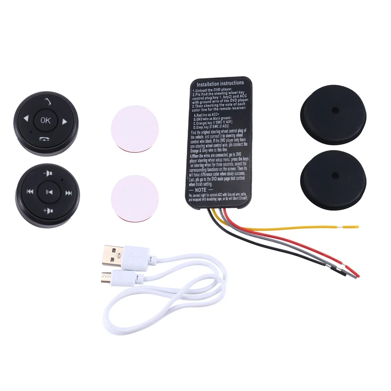 

Universal Car Steering Wheel Remote Controller Remote Control Buttons 10 Key Remote Control Buttons