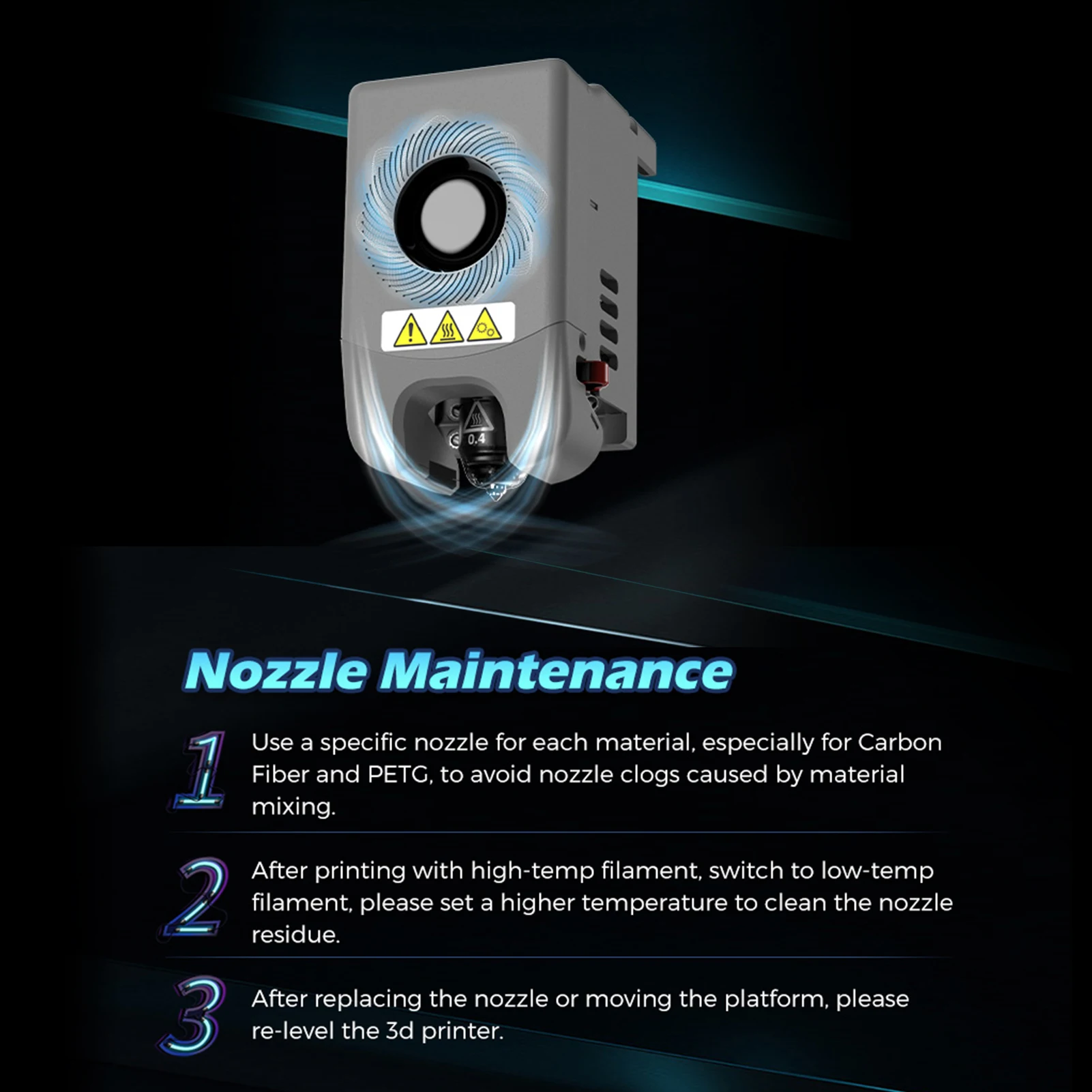 Усиленная насадка FLASHFORGE Adventurer 5 м 280 ℃ высокий расход 32 мм ³/с для стабильной