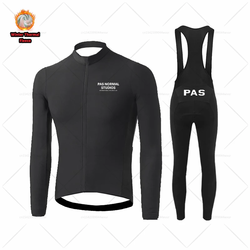 

2022 Pas normal studios Winter Cycling jersey set Ropa Ciclismo outdoor Thermal Fleece Sportswear MTB uniform PNS Bike Clothing