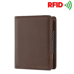 New Men's Short Wallet Automatic Pop-Up Aluminum Alloy Card Holder Anti-theft Brush Anti-magnetic Ca in Pakistan