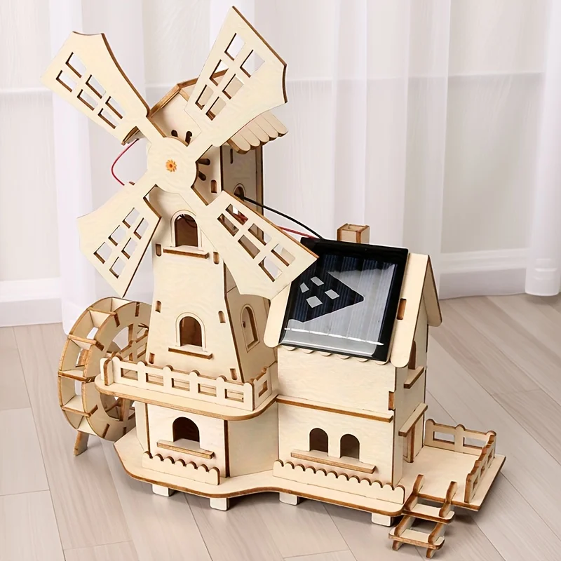 Фото Деревянные детские развивающие игрушки DIY физическая наука модель эксперимент ручная работа небольшое производство сборка ремесленный технологический проект №4