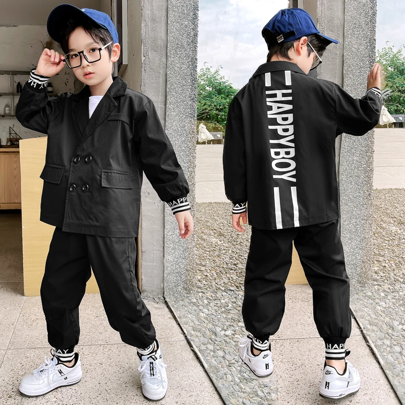 

Autumn Boys' Suit 2 Piece Set Korean Fashion Children's Set 4-12Y