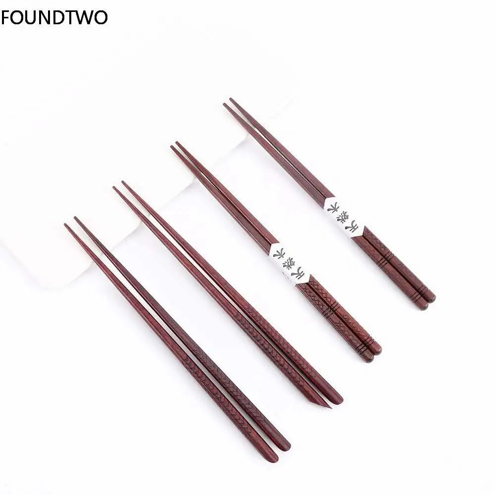 

Japanese Creative Handmade Wooden Chopsticks Flat Head Chopsticks Environmental Wooden Chopsticks Tableware