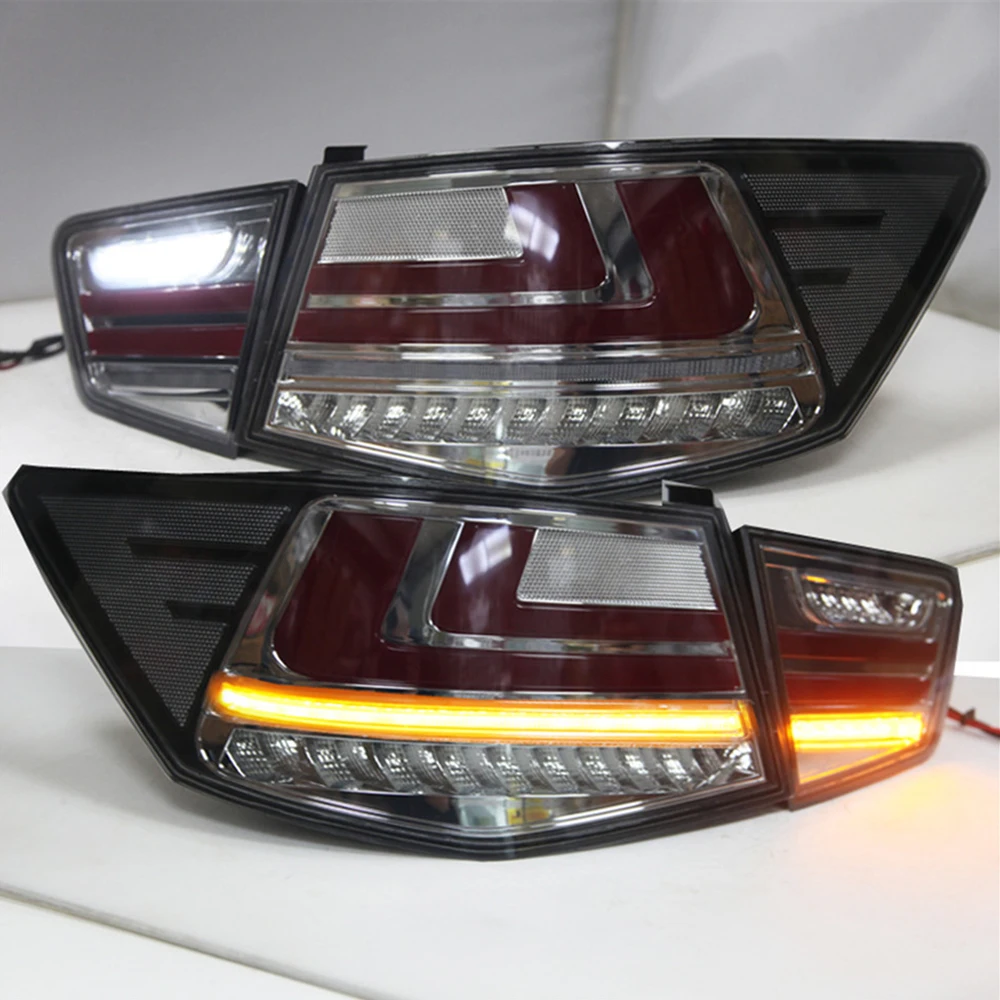 Фото Пара светодиодных задних фонарей для Kia Forte 2009-2012 DRL Противотуманный задний тормозной сигнал поворота Plug and Play Автомобильный задний фонарь в сборе №3