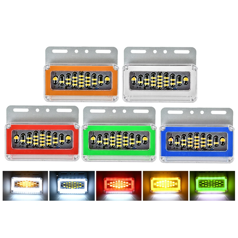 

24V LED Car Truck Side Marker Lights External Lights Signal Indicator Lamp Warning Tail Light Trailer Lorry Bus Boat Waterproof