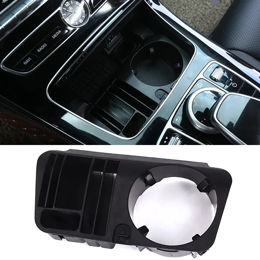 

Wooeight Car Center Console Cup Holder Tray Auto Seat Gap Drink Bottle Can Storage For Mercedes Benz C E Class W205 W213 X253