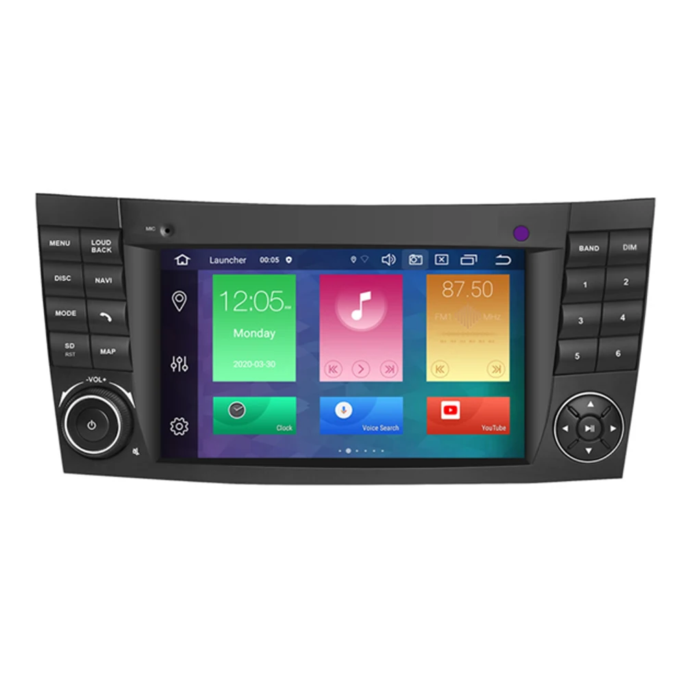 Автомагнитола для Mercedes Benz E-class W211 E200 E220 E300 E350 E240 E280 CLS 2DIN Android Мультимедиа GPS Carplay Widi