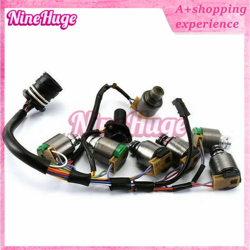 Комплект соленоидов передачи 5HP19 с жгутом 0501314432 0501316463 0501210019 для BMW Audi A6 A8 S4 RS6 Prosche