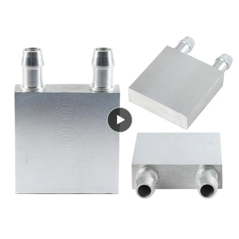 

New Mini Aluminum Water Cooling Radiator Liquid Cooler Waterblock For CPU GPU Computer Parts Cooling Block 40 X 40 Mm