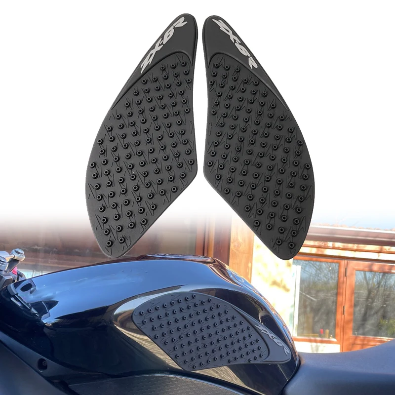 

For Kawasaki ZX-6R ZX6R ZX 6R 2007 2008 Side Fuel Tank pad Tank Pads Protector Stickers Decal Gas Knee Grip Traction Pad Tankpad