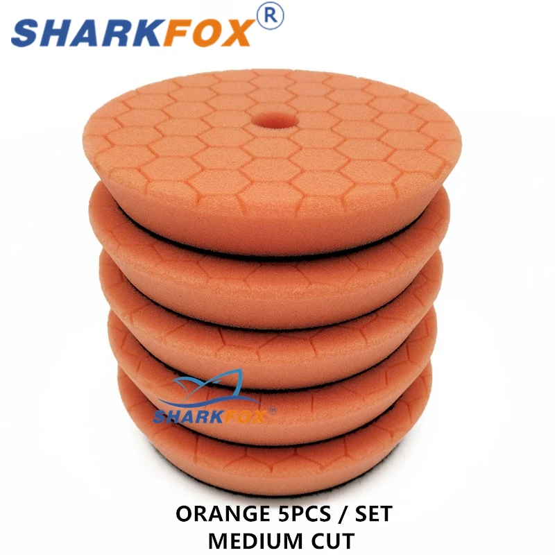 

Sharkfox 3/5/6 дюймов полировальный диск для автомобиля полировальные полировальные подушечки самоклеящиеся полировальные вощеные немецкая пенопластовая полировальная подушечка для DA/RO