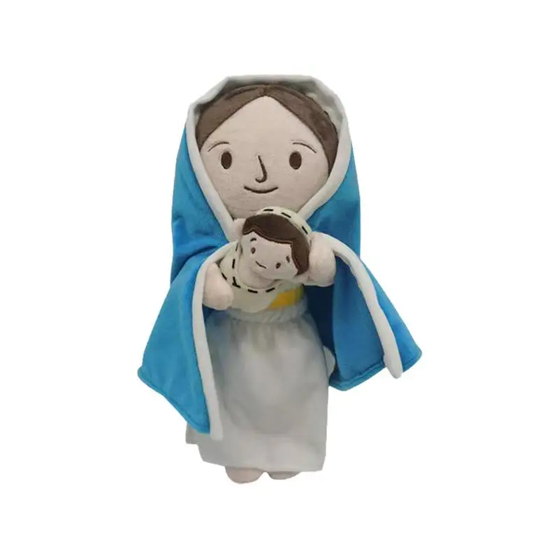 

Jesus Plushie Virgin Mary Plush Doll Jesus Toy Christ Religious Savior Mary Holding Kid Jesus Stuffed Doll Jesus Rides A Donkey