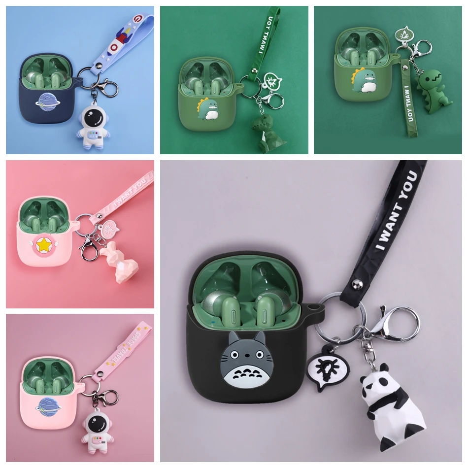 

For JBL Tune T220 Case Cartoon Animals Silicone Wireless Bluetooth Earphones Protective Cover For Jbl220 225 Case