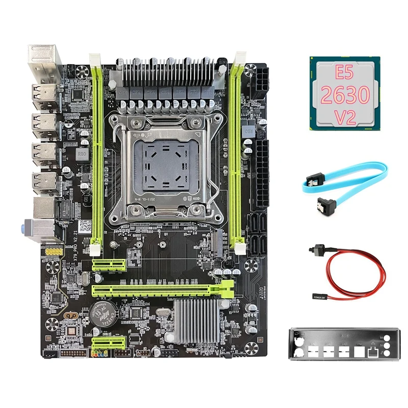 Обновление материнской платы X79 Pro + E5 2630 V2 ЦП SATA кабель переключатель перегородка