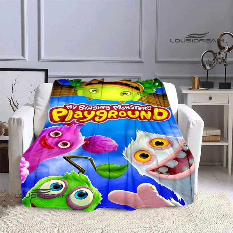 

Одеяло для пикника с принтом «Мой пение монстров»