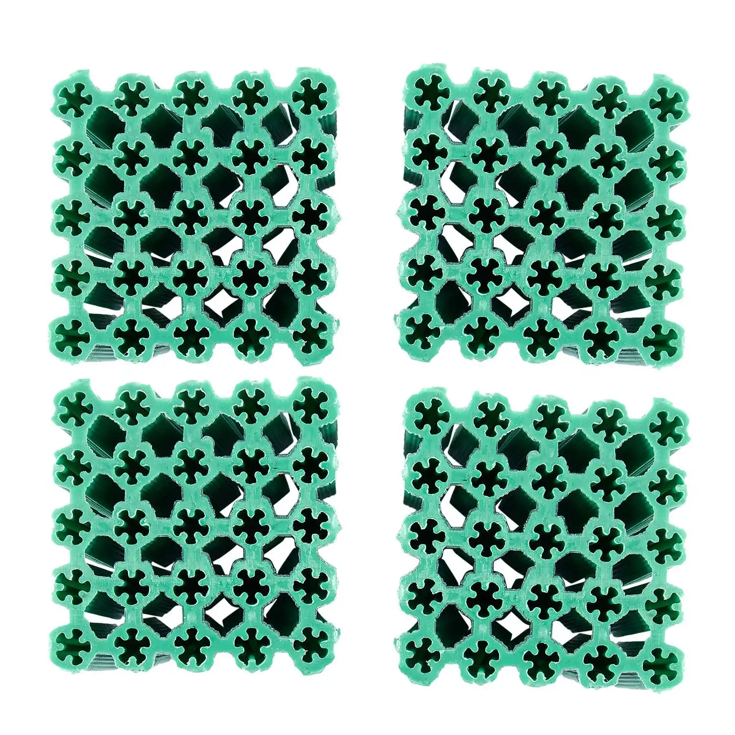 Крепежные винты зеленые Нескользящие пластиковые дюбеля 6 мм 100 шт.