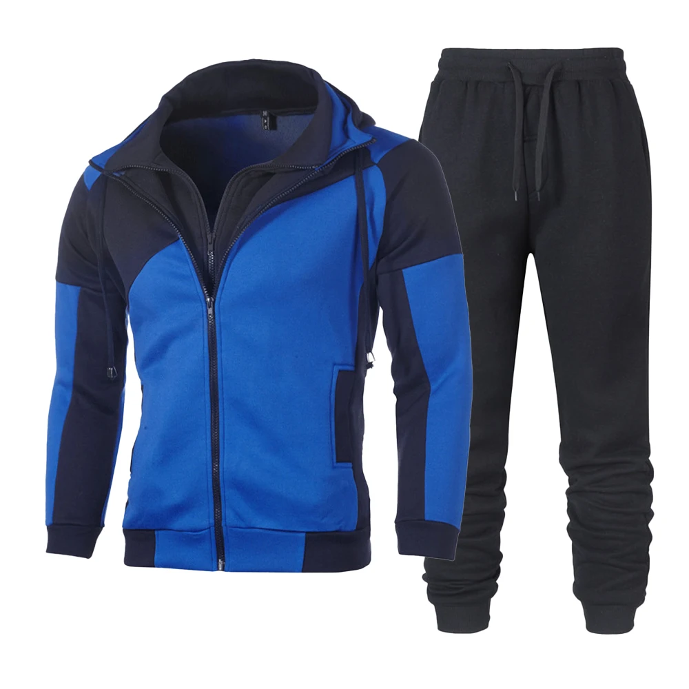Autumn Winter Men's Tracksuit Long Sleeve Jacket and Sweatpants Casual Zipper Design Coat Sports Suits Outdoor Jogging Suits