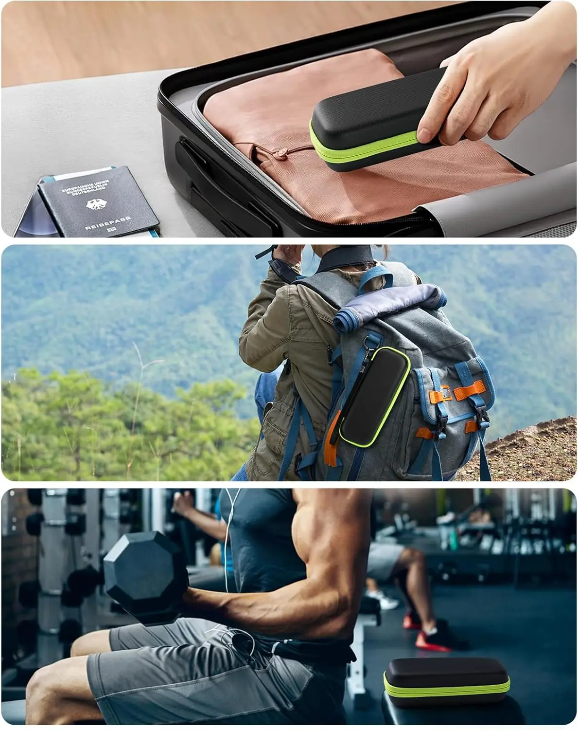 Жесткий дорожный чехол Yinke с насадками для хранения гибридного электрического