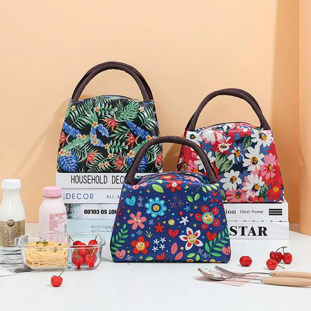 

Функциональный Стандартный Ланч-бокс, переносной изолированный холщовый Ланч-бокс, термальная еда, Ланч-бокс для пикника для женщин и детей