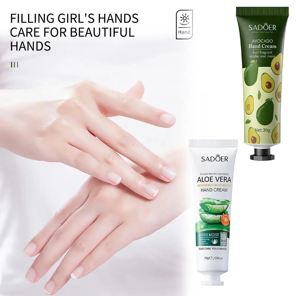 

Avocado Aloe Vera Hand Cream Nourishing Hand Skin Care Skin Anti-dry Remove Dead Products Smooth Hand Chapping W4H6