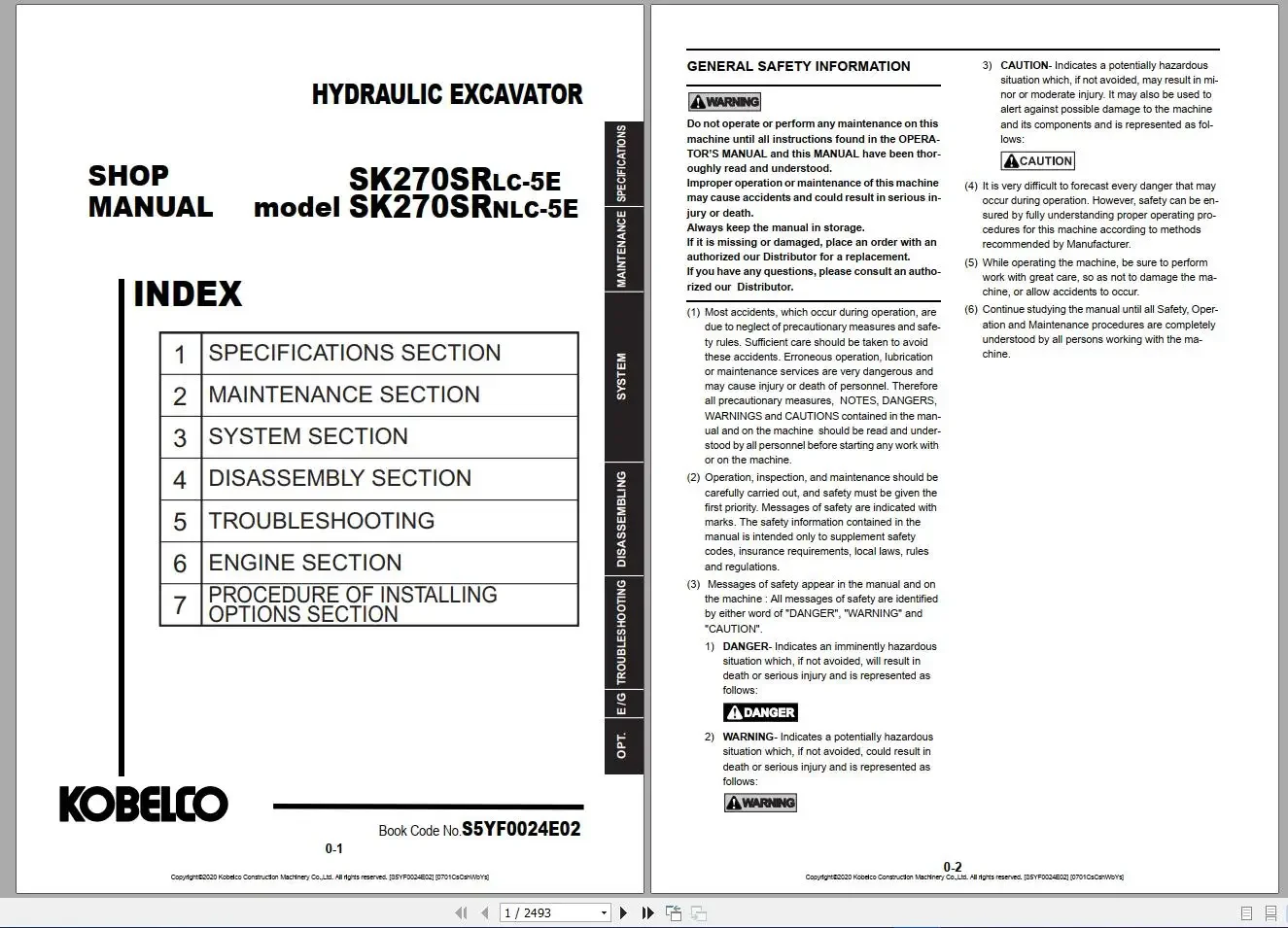 Kobelco 17 57 ГБ PDF Обновленное руководство по магазине экскаваторов 2021.