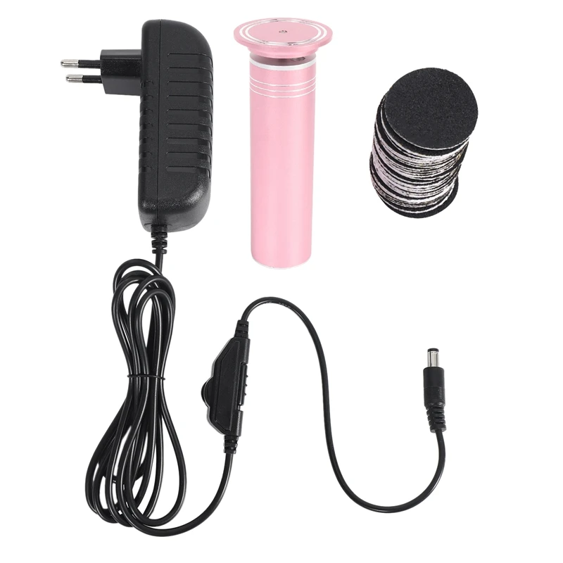 

Eu Plug Upgraded Electric Foot Callus Remover With 60Pcs Replacement Sandpaper Discs,2.5X Powerful Electronic Foot File Pedicure