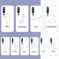 yndfcnb twelve constellation phone case for samsung s21 a10 for redmi note 7 9 for huawei p30pro honor 8x 10i cover