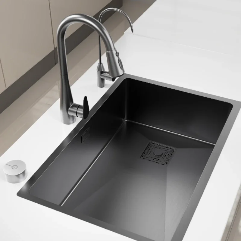 Кухонная мойка с пистолетом серая нано-раковина из нержавеющей стали