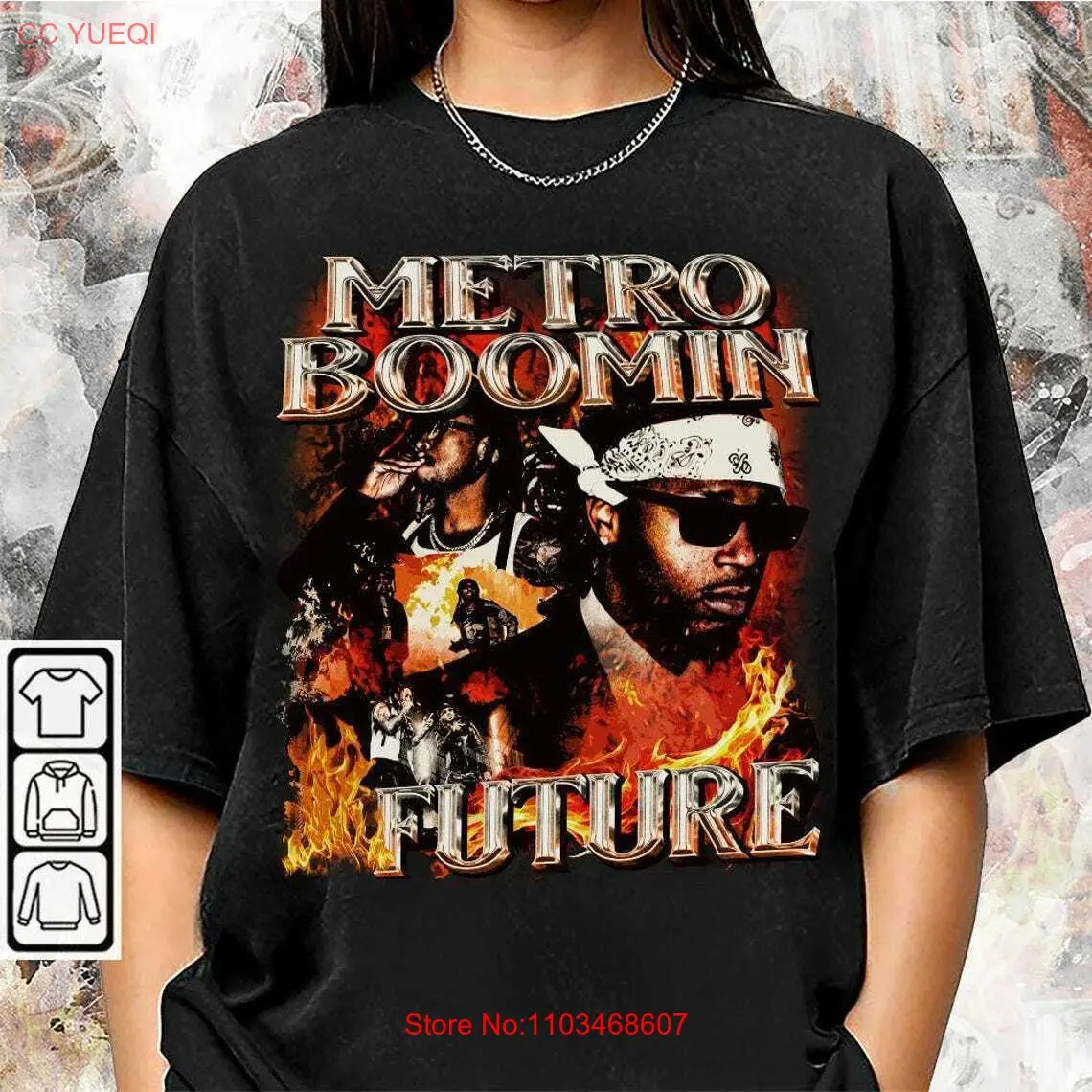 Рубашка Blvckstyle Retro Metro Boomin Future 90-х