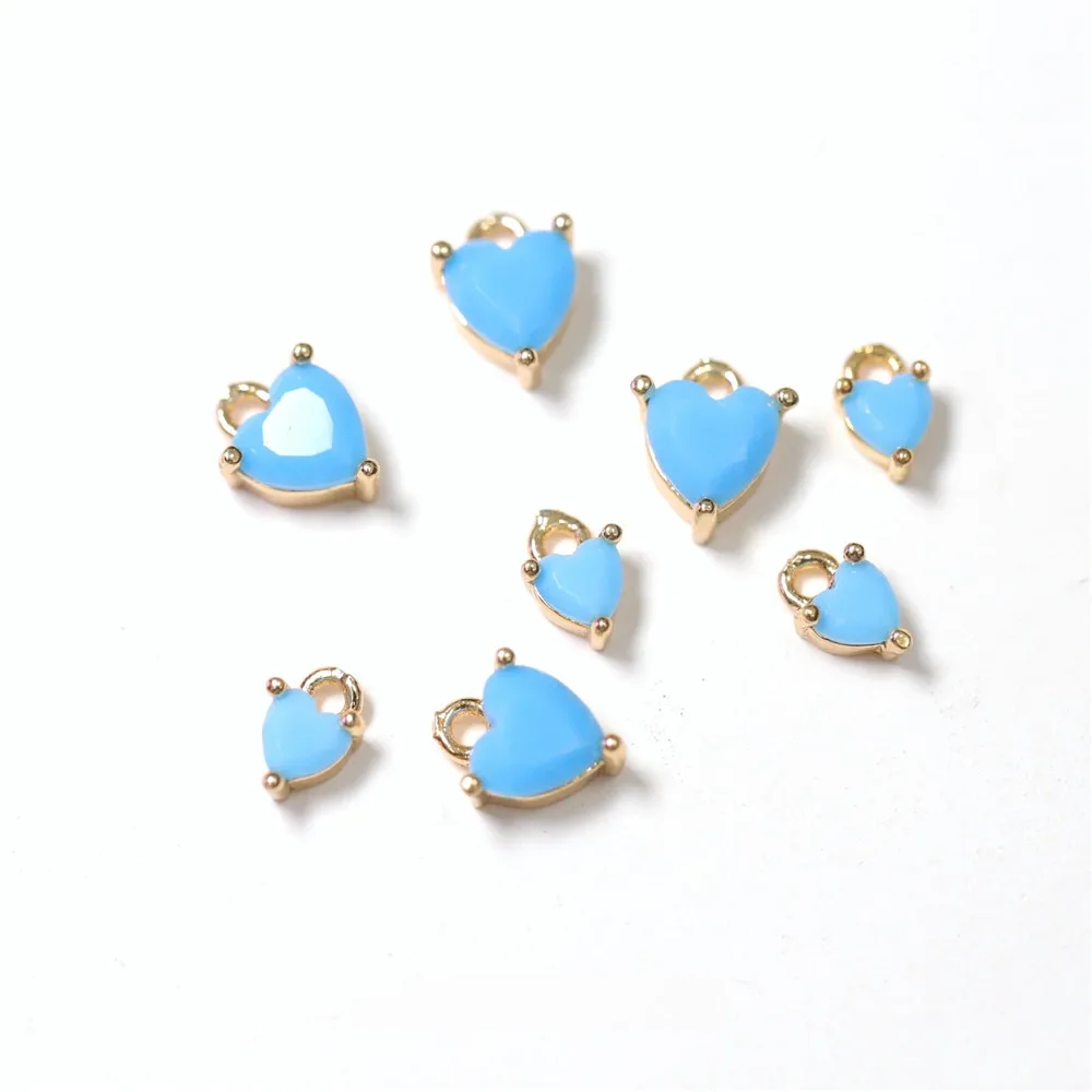 Настоящее золото с медным покрытием микроинкрустация синий циркон