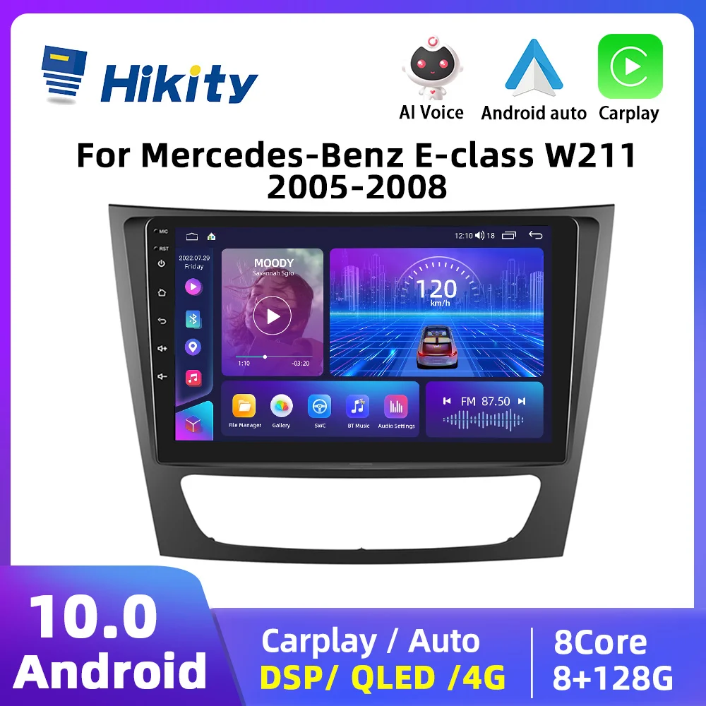 For Mercedes-benz E-class W211/cls-class 2005-2008  Android Car Multimedia Player Gps Wifi Carplay Dsp