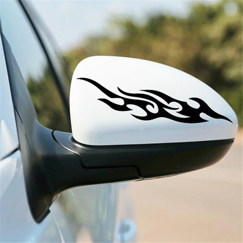 

Universal Car Sticker Styling Car Motorcycle Decal Decor Auto Fire Flame Sticker Bumper Rearview Mirror Car Head Stickers