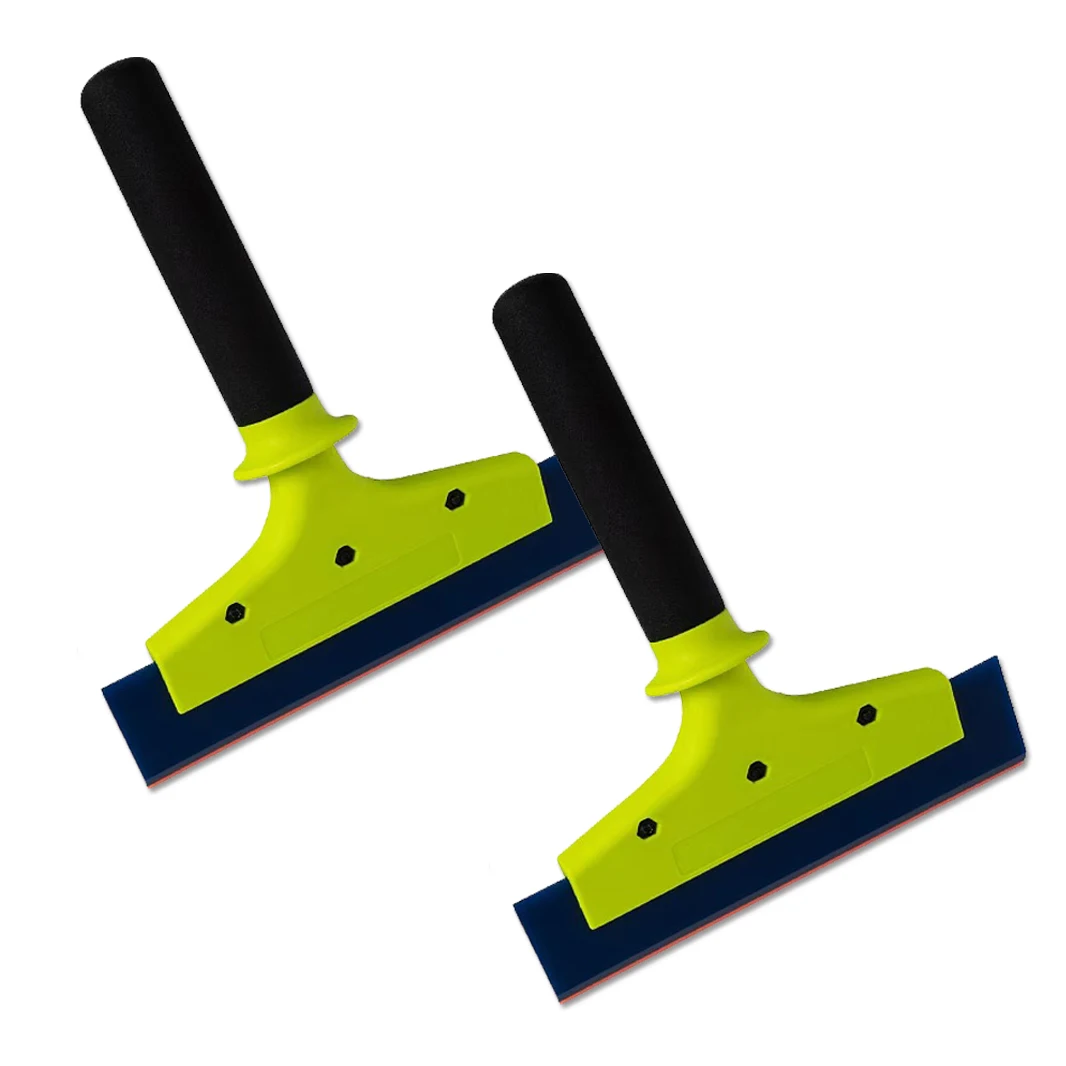 

FOSHIO 2 шт., скребок с нейлоновой ручкой, резиновое мягкое лезвие, инструмент для чистки стекла, пленка из углеродного волокна, тонировочная пленка для окон автомобиля, ракель, лопата