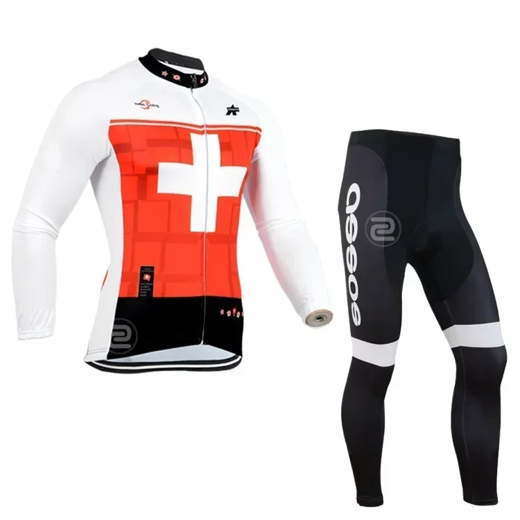 Новый стиль велосипедный трикотаж с длинными рукавами брюки-комбинезон