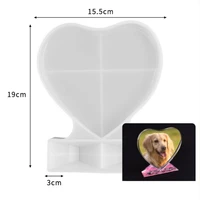 love heart photo frame silicone mold square epoxy resin silicone decorative mould for diy epoxy resin home decoration crafts
