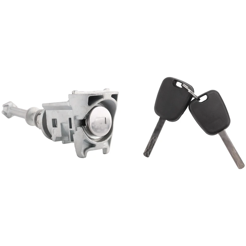 Цилиндр замка передней левой двери цилиндр зажигания с 2 ключами для Peugeot 407 Citroen C4