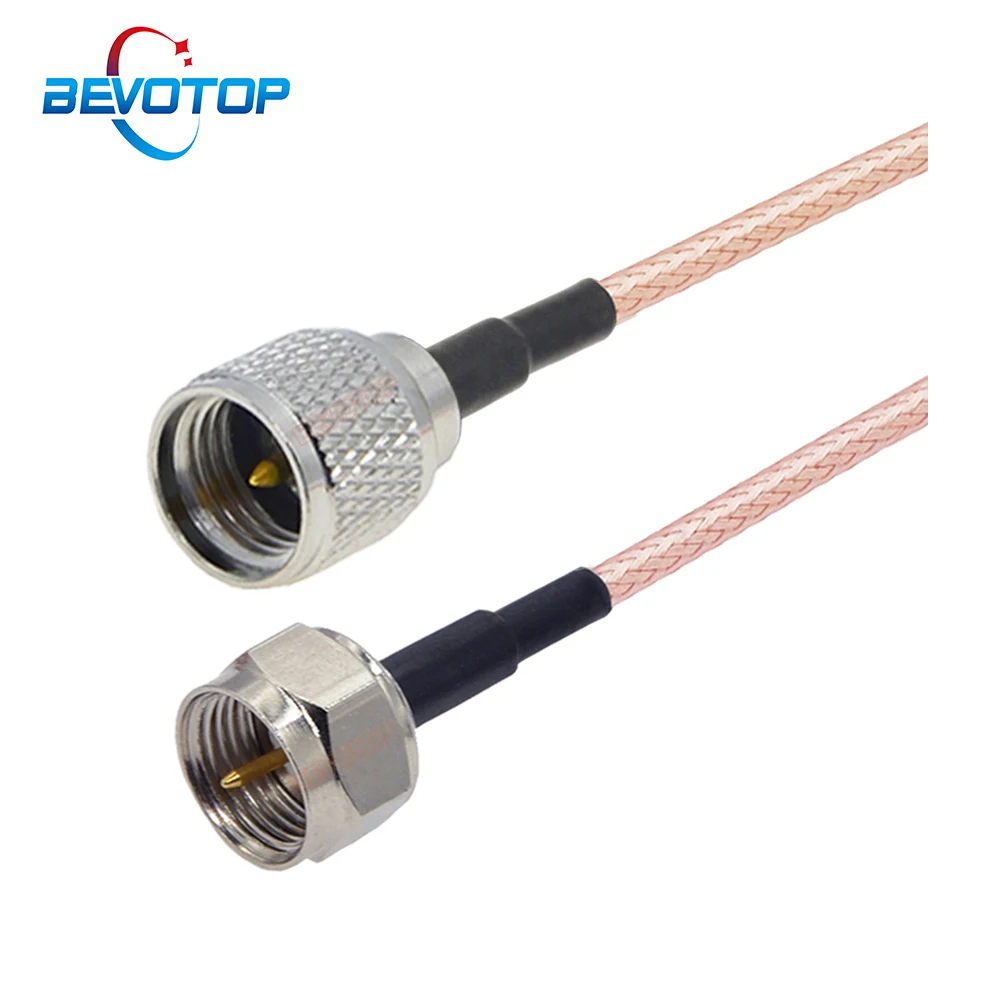 

BEVOTOP F Male to Mini UHF Male Plug Connector RG316 RF Coaxial Cable 50 Ohm Extension Cord Pigtail Jumper Mini UHF Cable