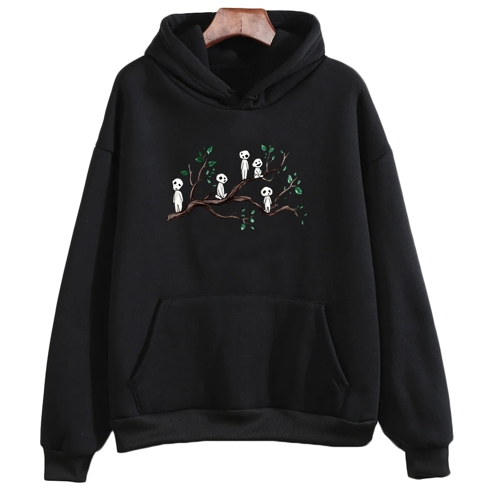 

Mononoke Hime Hoodie Miyazaki Hayao Comic Harajuku Printed Winter Clothes for Women/men High Street Sweatshirts Couple Sweatwear