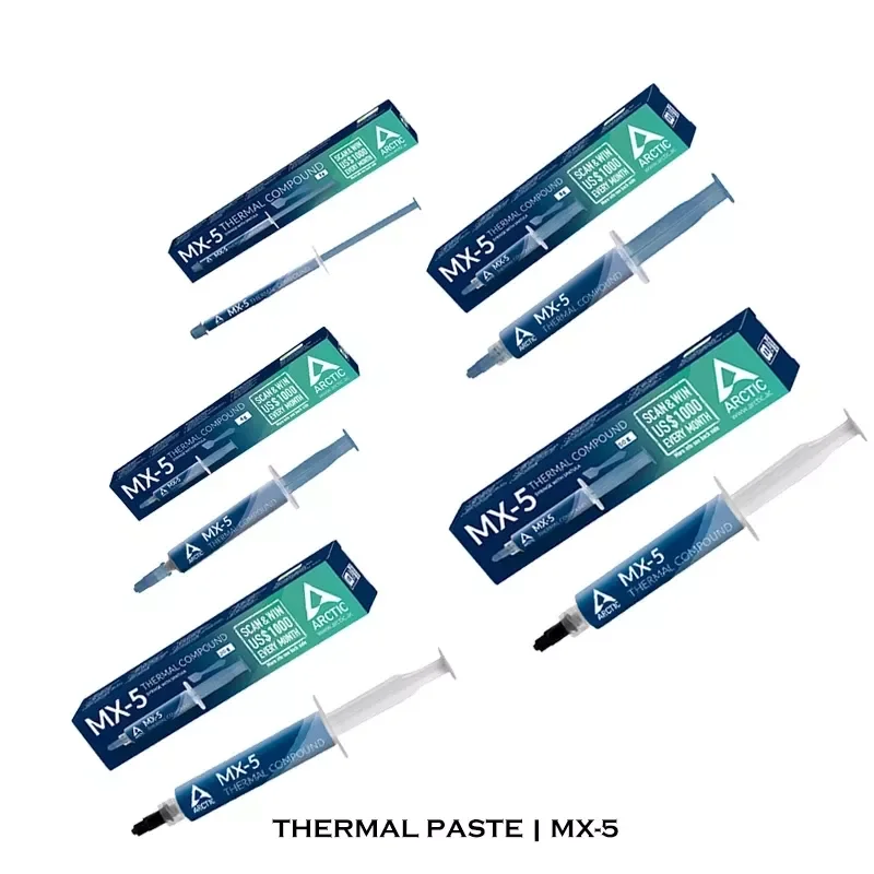 

ARCTIC MX-5 Thermal Compound Paste 2g 4g 8g for Intel AMD CPU GPU Processor Cooler Heat-Sink Silicone Grease PC/Laptop