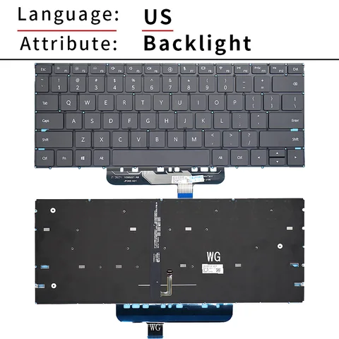 Новая RU/русская/арабская/таиландская клавиатура для Huawei MateBook 13S 14S 16S EMD-W56 HKD-W56 W76 CREFG-16 CREFG-32