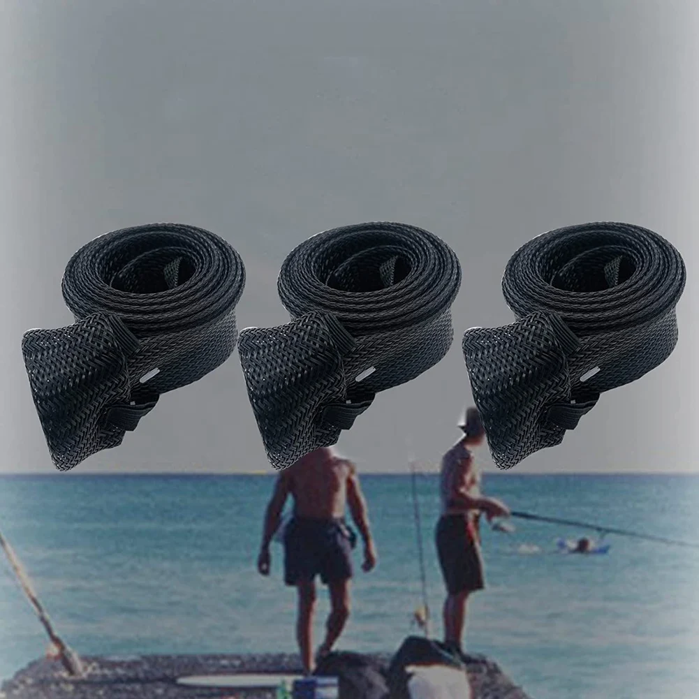 

8Pcs Fishing Rod Sleeve,Fishing Rod Socks,Casting/Spinning Fishing Rod Cover,PET Mesh Rod Protector Pole Gloves