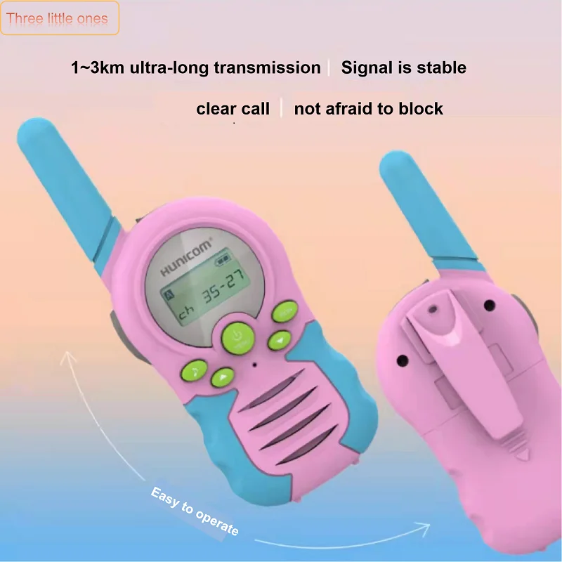 Latest Parent-child Outdoor Game Mini Toy Boy Girl Handheld Radio Phone Cartoon Christmas Birthday Gift Children Walkie-talkie