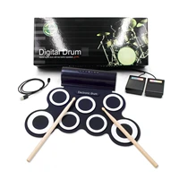 portable adults electronic drum set kit desktop beginners electronic drum pad jazz bateria eletronica musical instruments