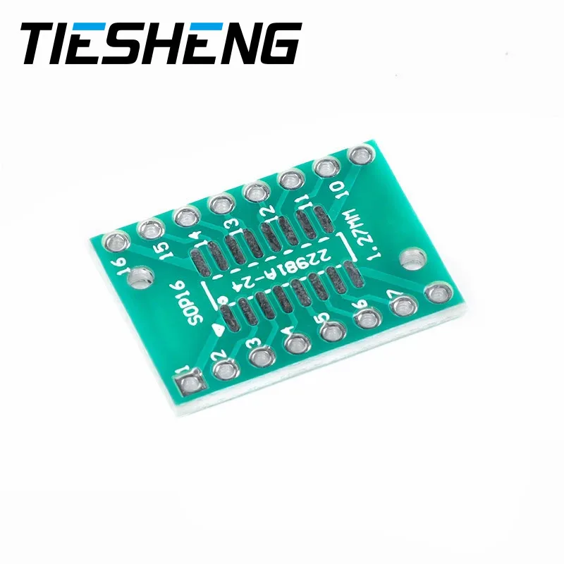 10PCS TSSOP16 SSOP16 SOP-16 SOP16 to DIP16 Transfer Board DIP Pin Pitch Adapter PCB |