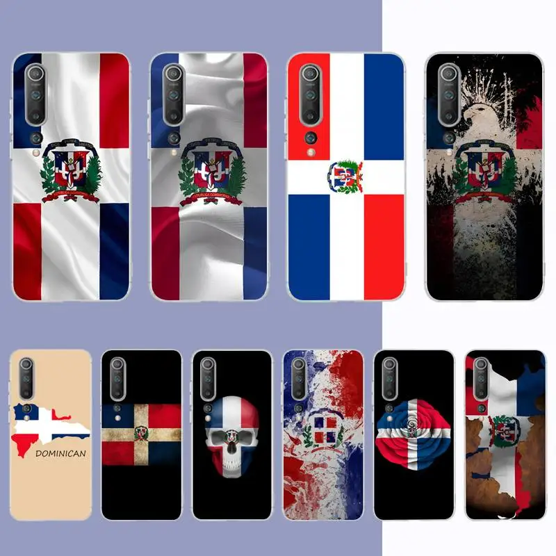 

Dominican Republic Flag Phone Case for Samsung S21 A10 for Redmi Note 7 9 for Huawei P30Pro Honor 8X 10i cover